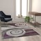 Flash Furniture Purple 5' x 7' Modern Swirl Pattern Area Rug OKR-RG1103-57-PU-GG - alternate 4